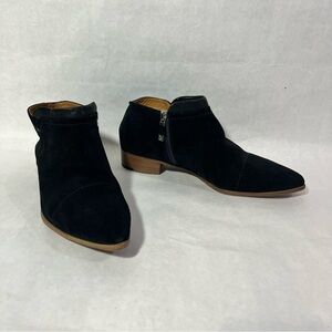 Alberto Fermani Black Suede Ankle Boots Women’s Size IT 37.5 US 7-7.5